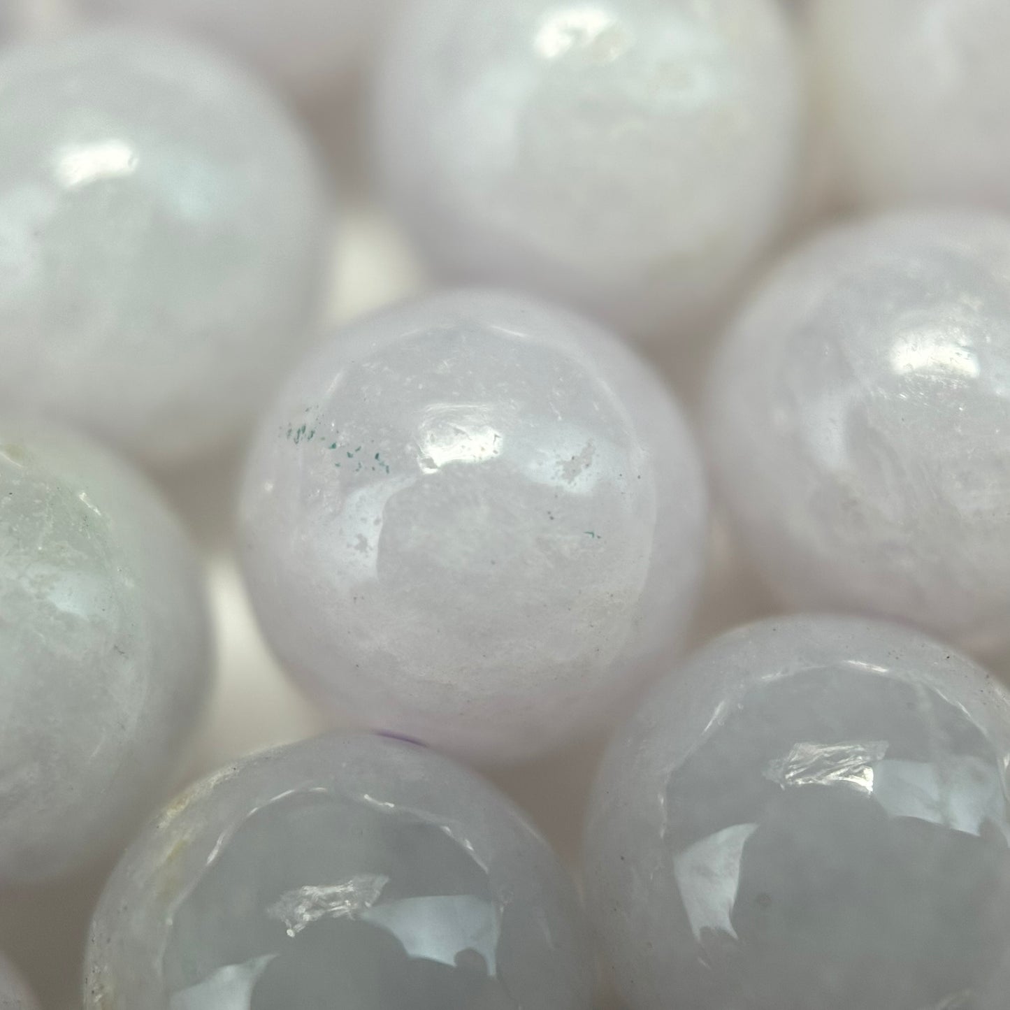 Burmese Purple Jade AAA Polished Round Beads image 5