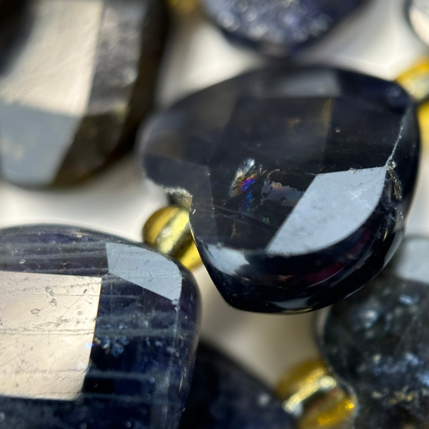 Iolite Faceted Heart 12Ãâ€â€ÂÂ12 mm Beads image 7