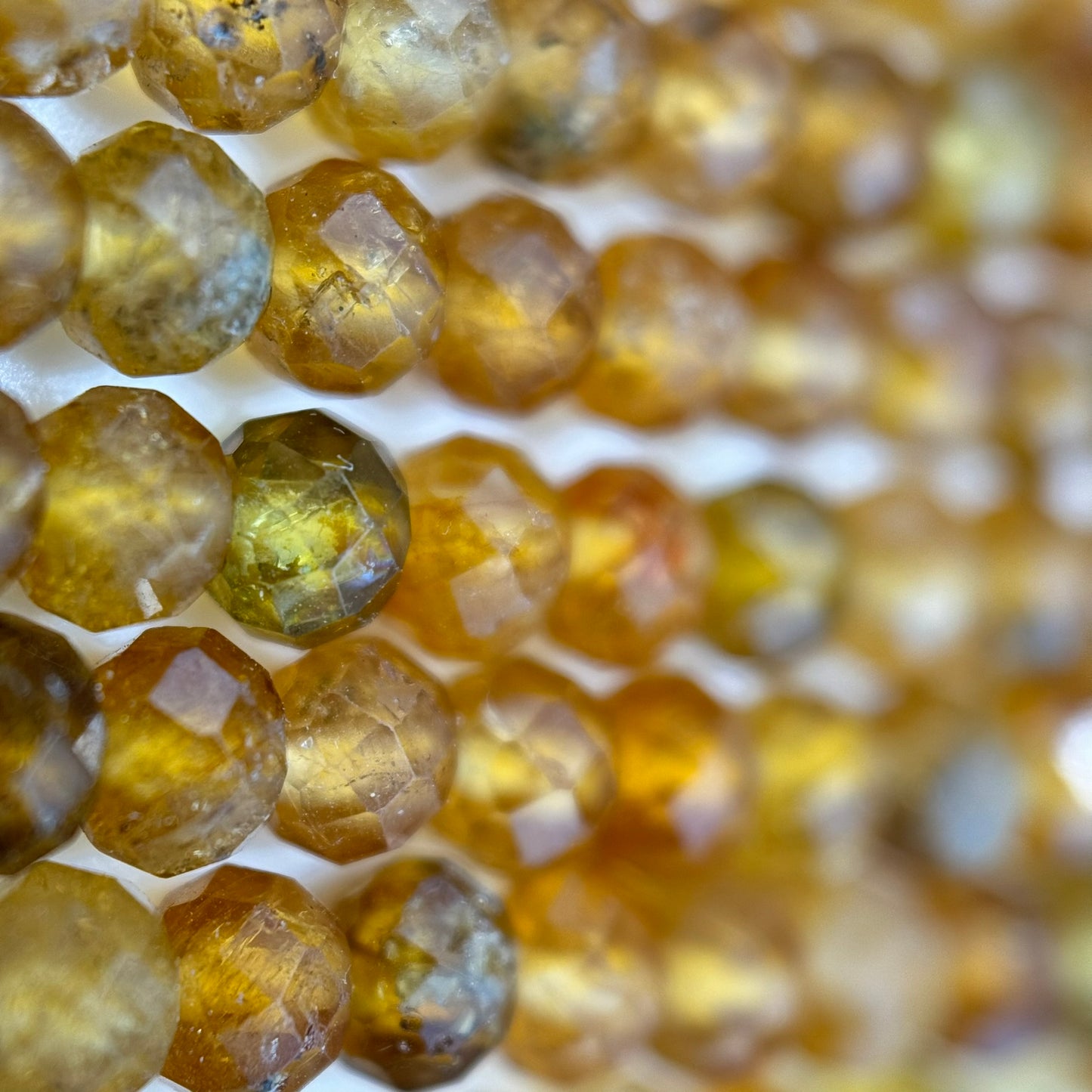 Faceted Tourmaline Rondelle Beads (4x3mm) image 3