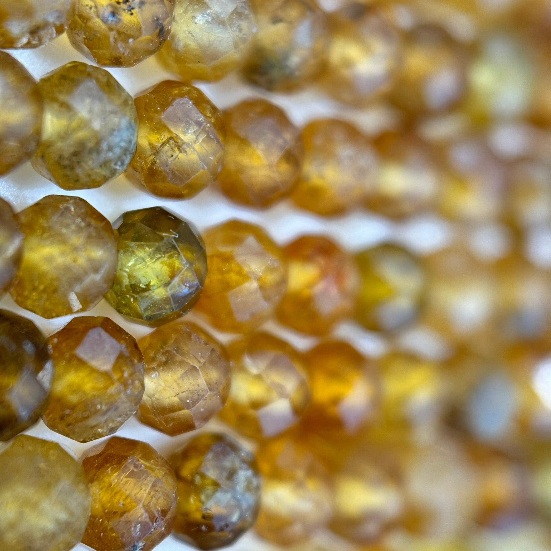 Faceted Tourmaline Rondelle Beads (4x3mm) image 3