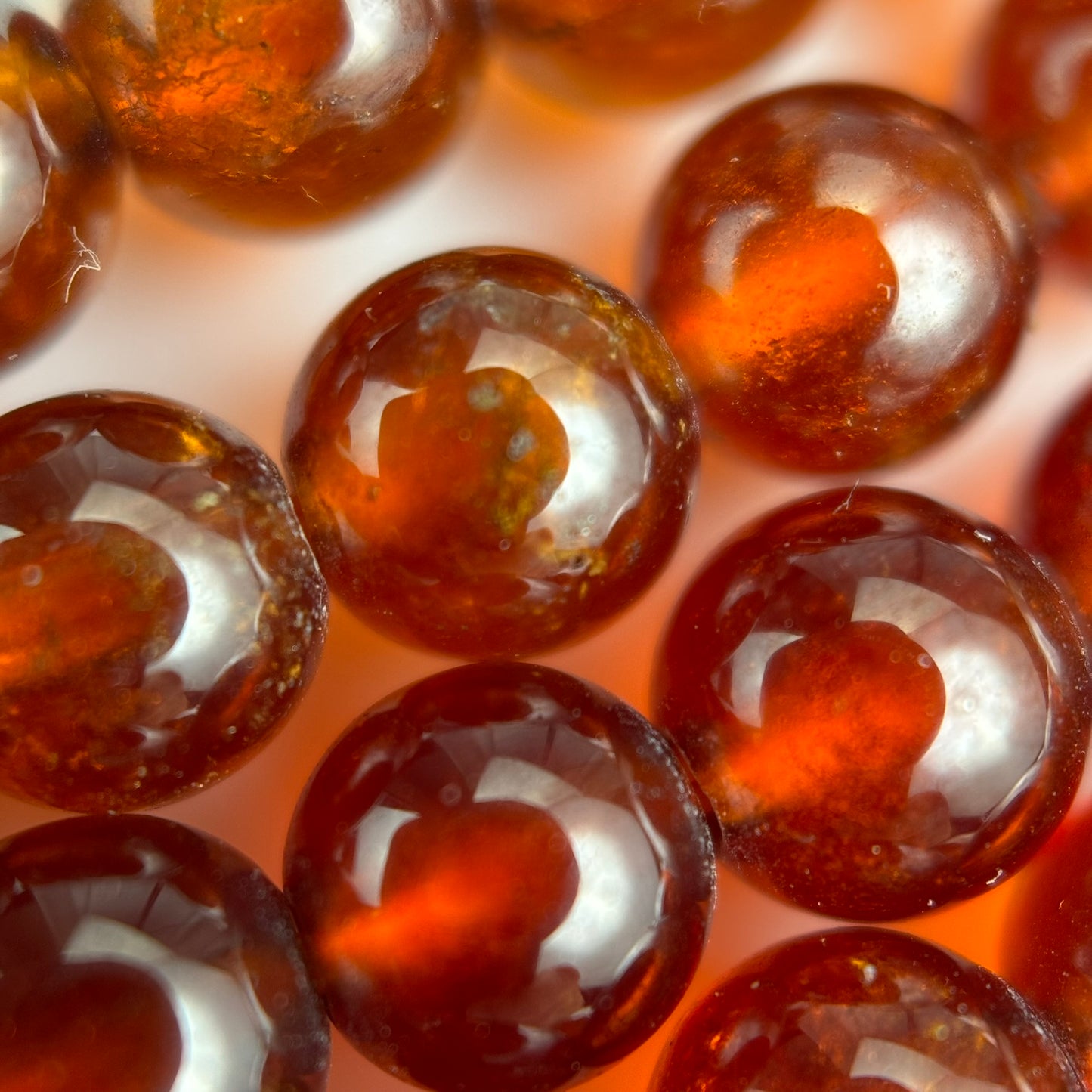 Spessartine Garnet Polished 6mm Round Beads image 1