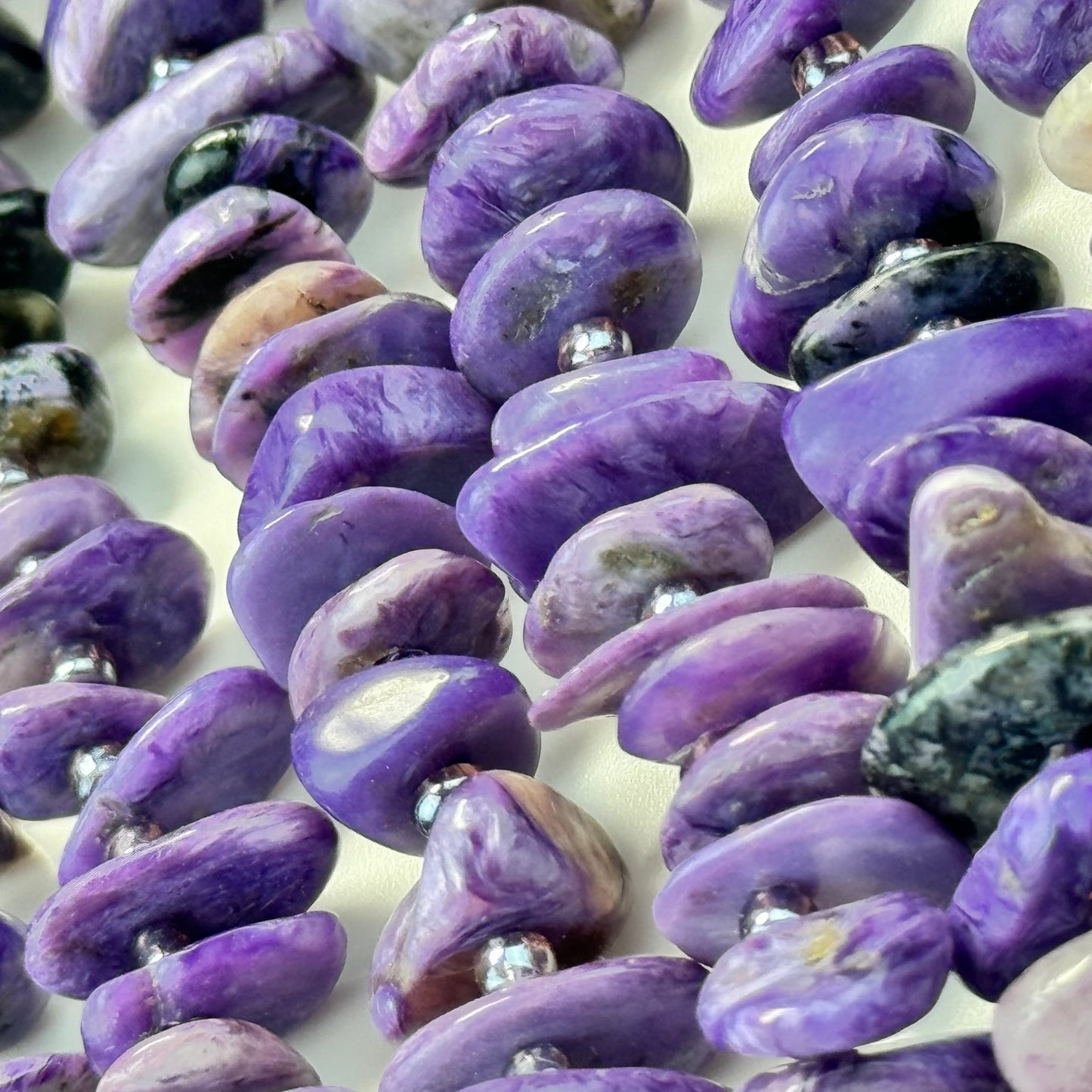 Charoite Blade Polished Beads image 10