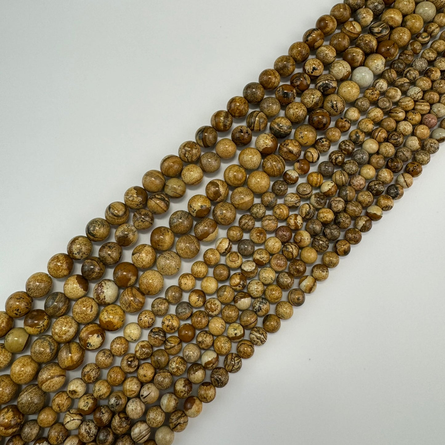 Picture Jasper Polished Round Beads image 5