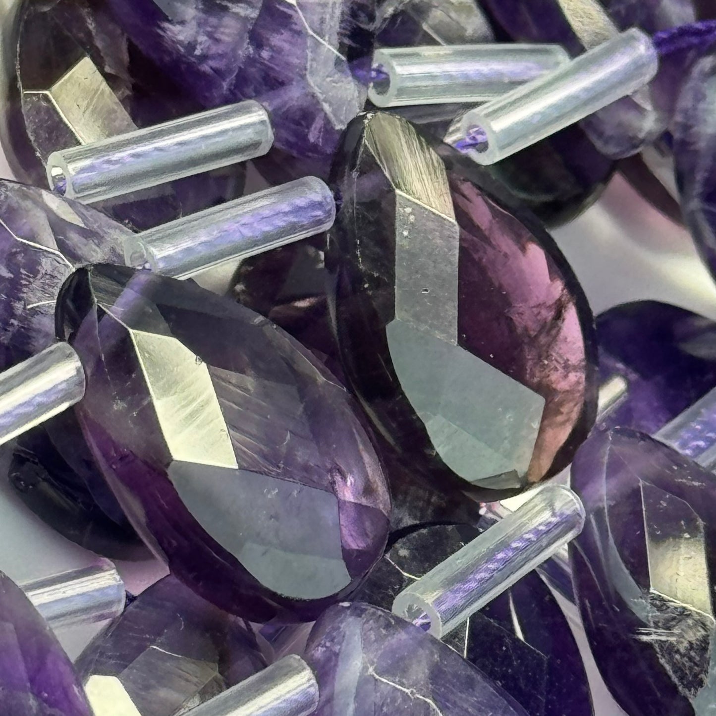 Amethyst Faceted Pear Shape Beads image 2