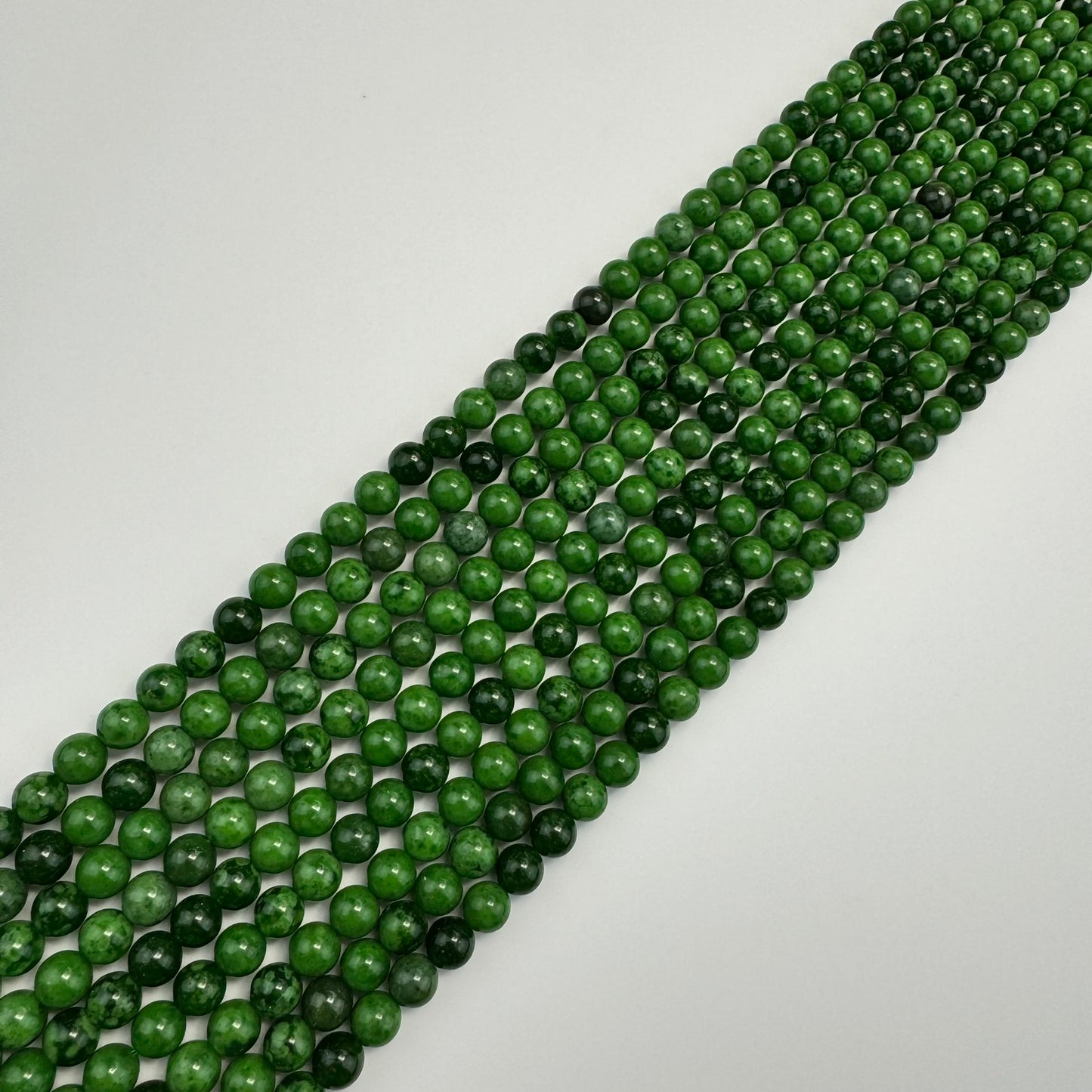African Green Garnet Polished Round Beads image 6