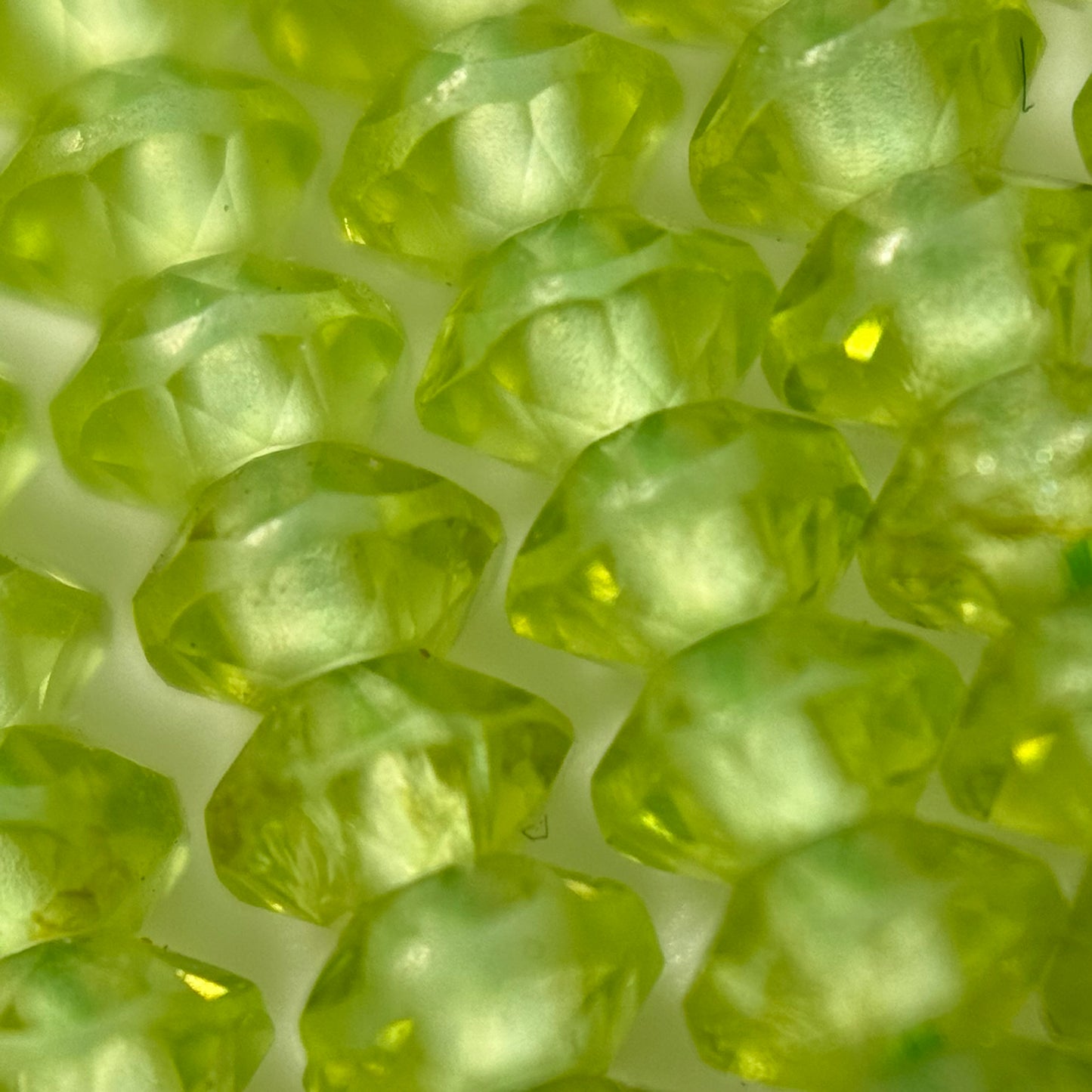 Peridot Space Ship Beads image 1