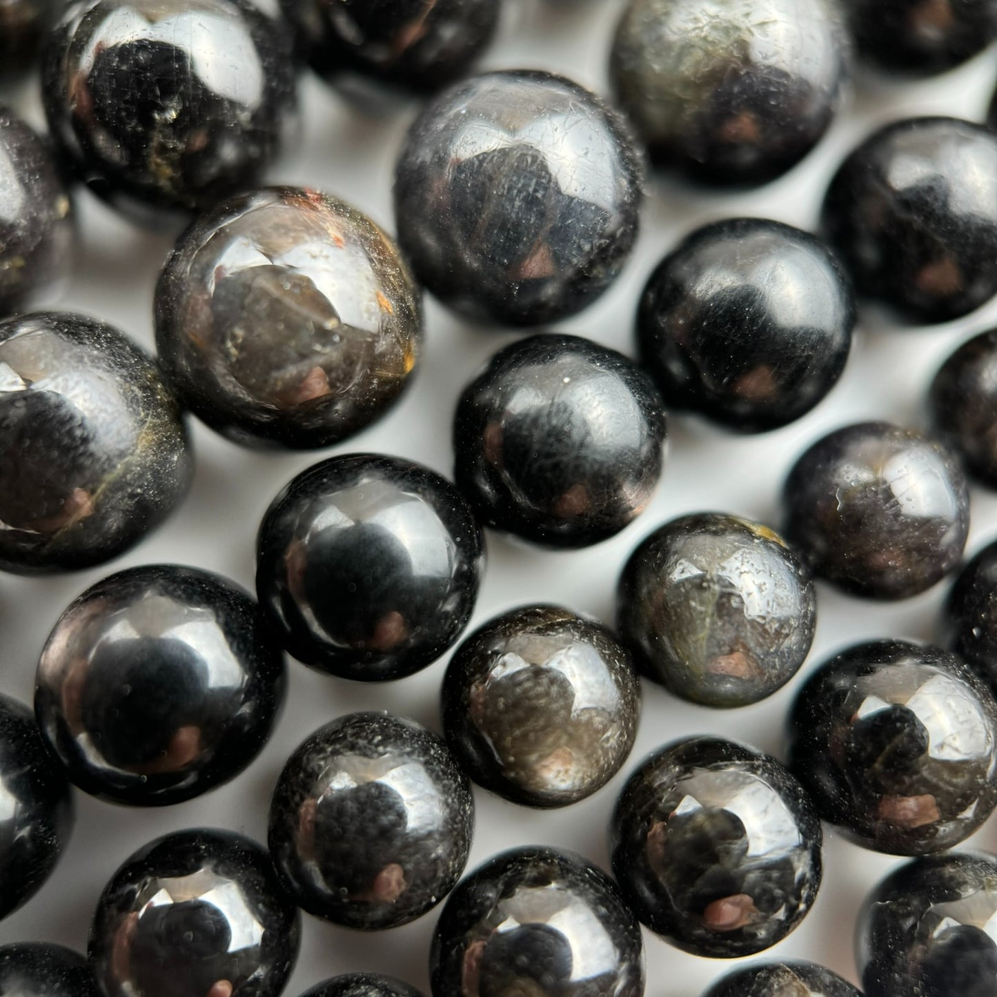 Gold Sheen Sapphire Round Beads image 1