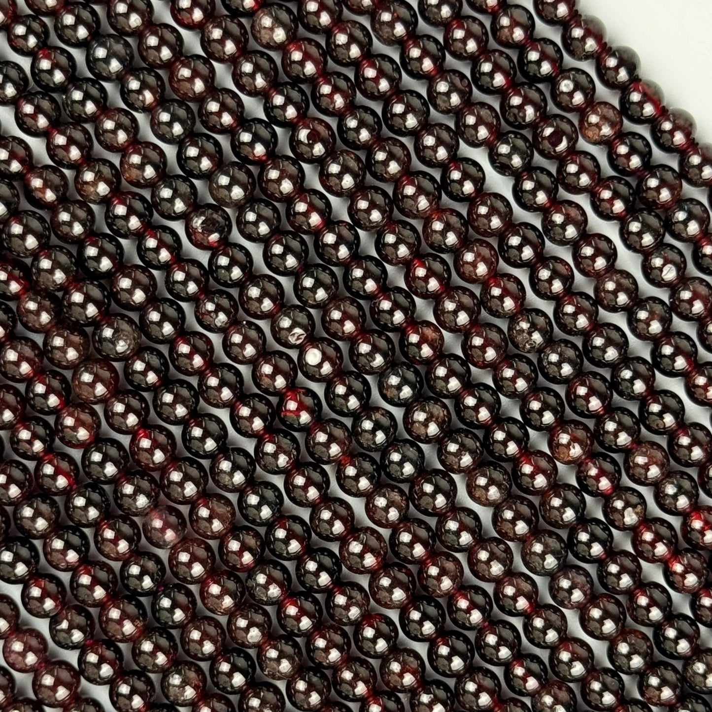 Pyrope Garnet with Star Polished Round Beads image 6