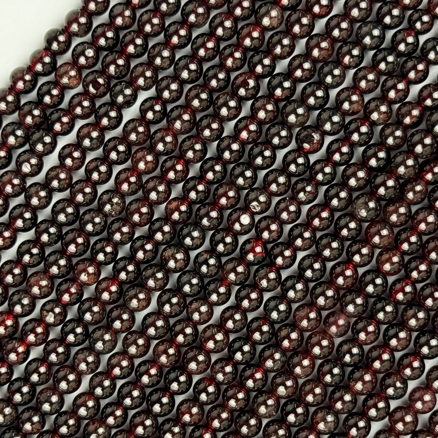 Pyrope Garnet with Star Polished Round Beads image 6