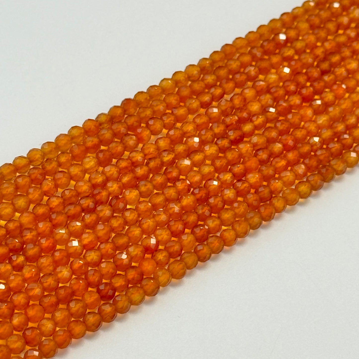 Carnelian Faceted Round Beads image 5