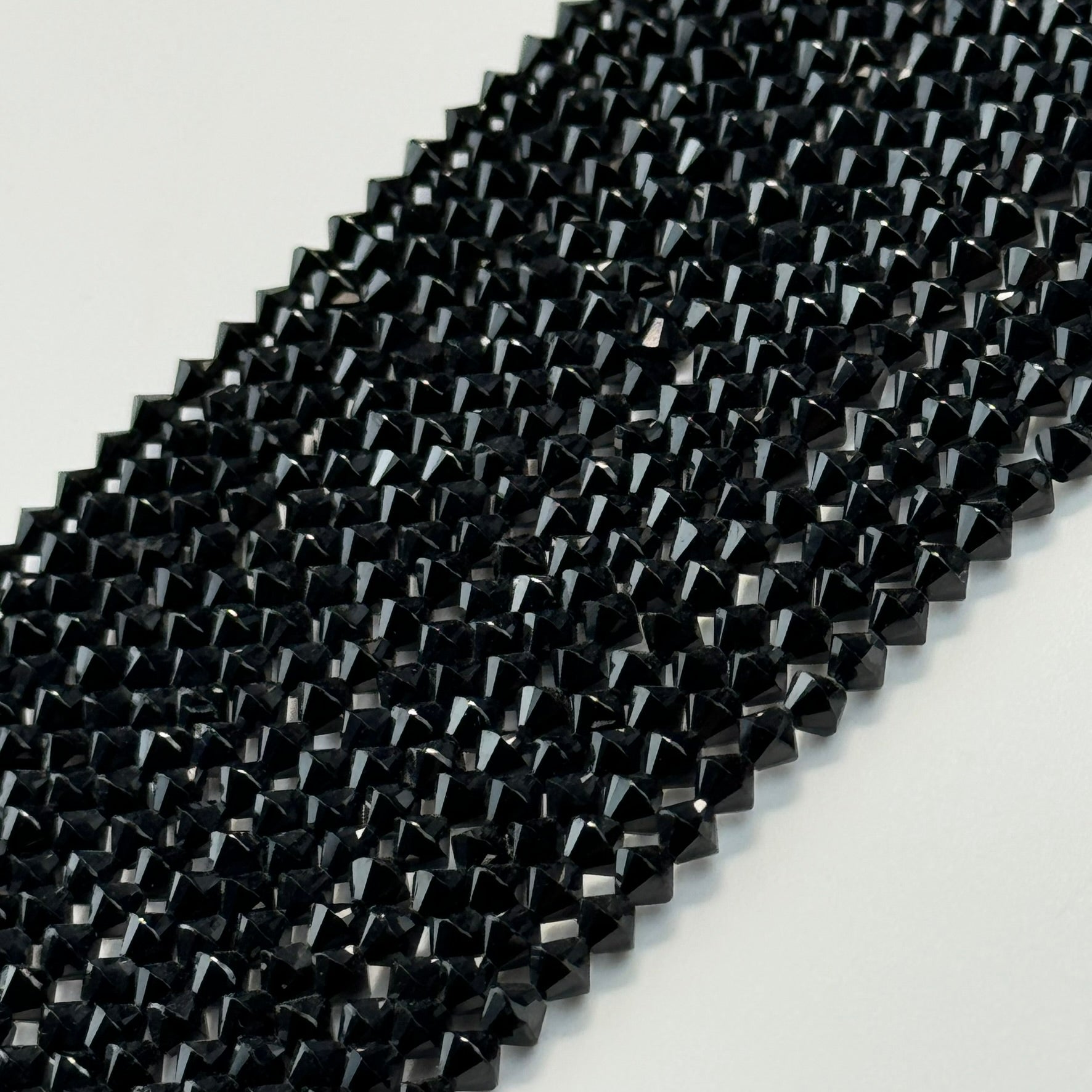 Black Spinel Space Ship Beads image 0