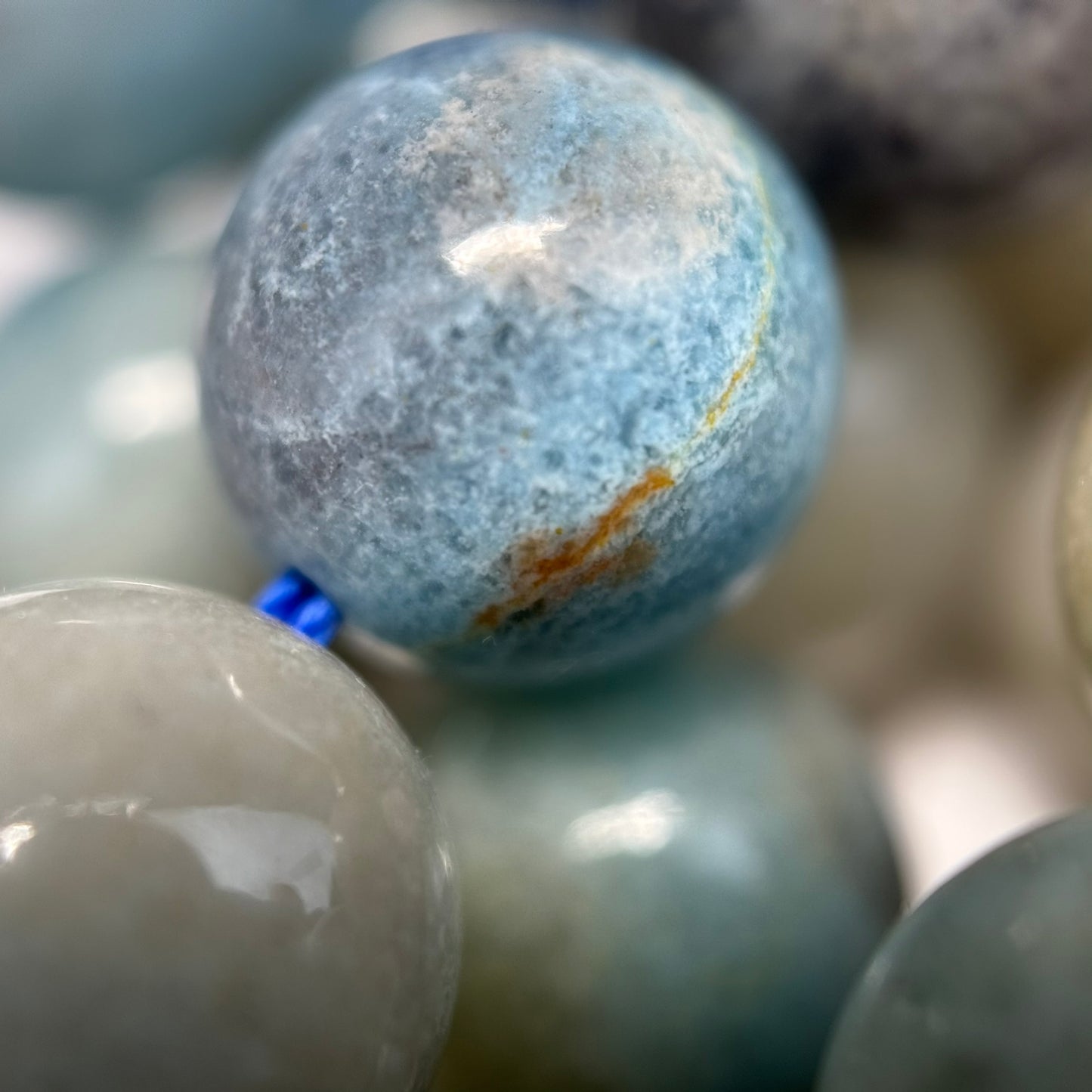 Natural Trolleite Polished Round Beads image 5