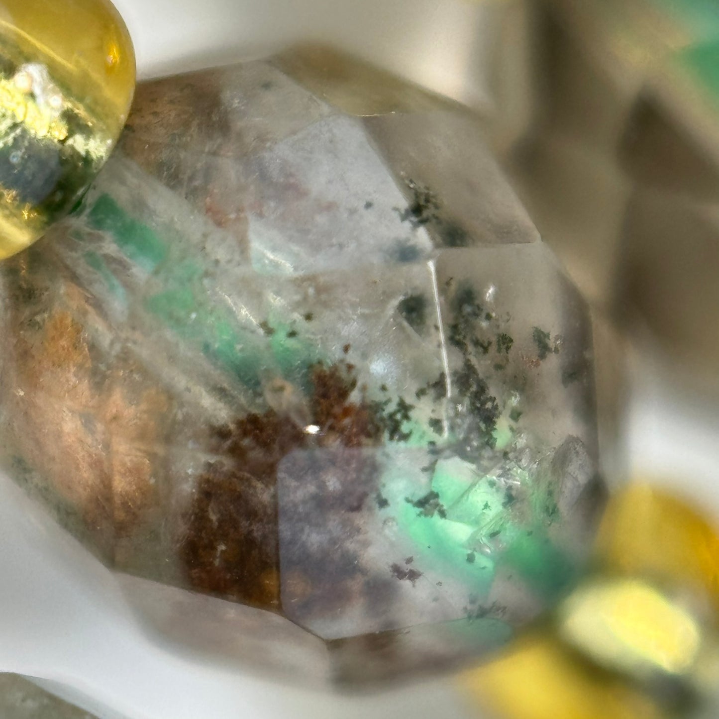 Lodalite (Chlorite) Faceted Barrel 8×6 mm Beads image 3