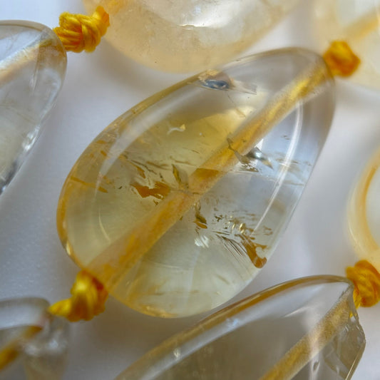 Citrine Beads - Pear Shape
