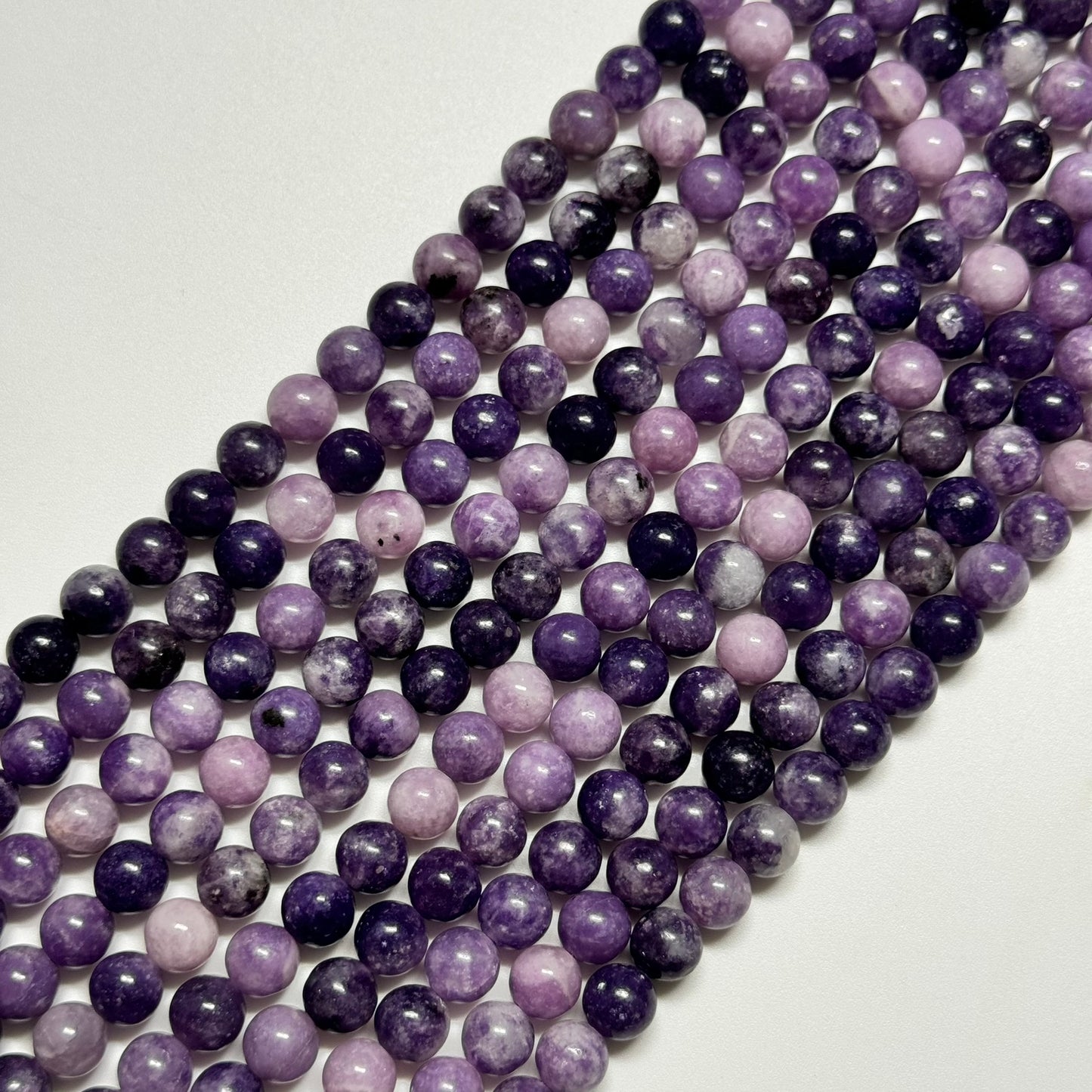 Lepidolite A Polished Round Beads image 7