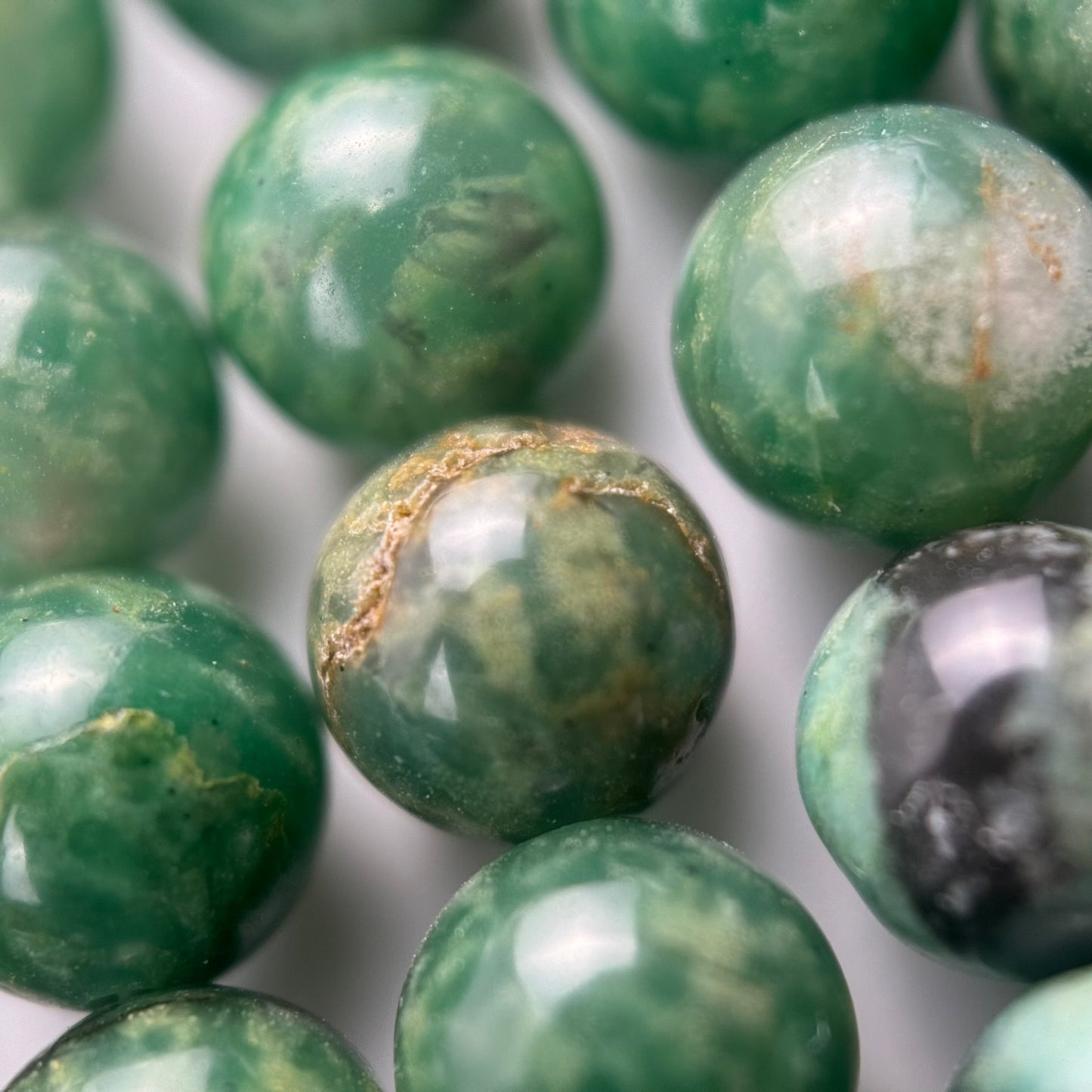Fuchsite Polished Round Beads image 1