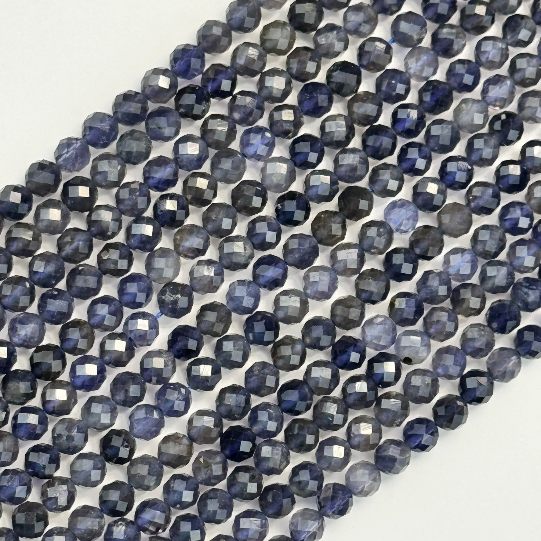 Iolite stone Faceted Round Beads Faceted Round Beads image 5
