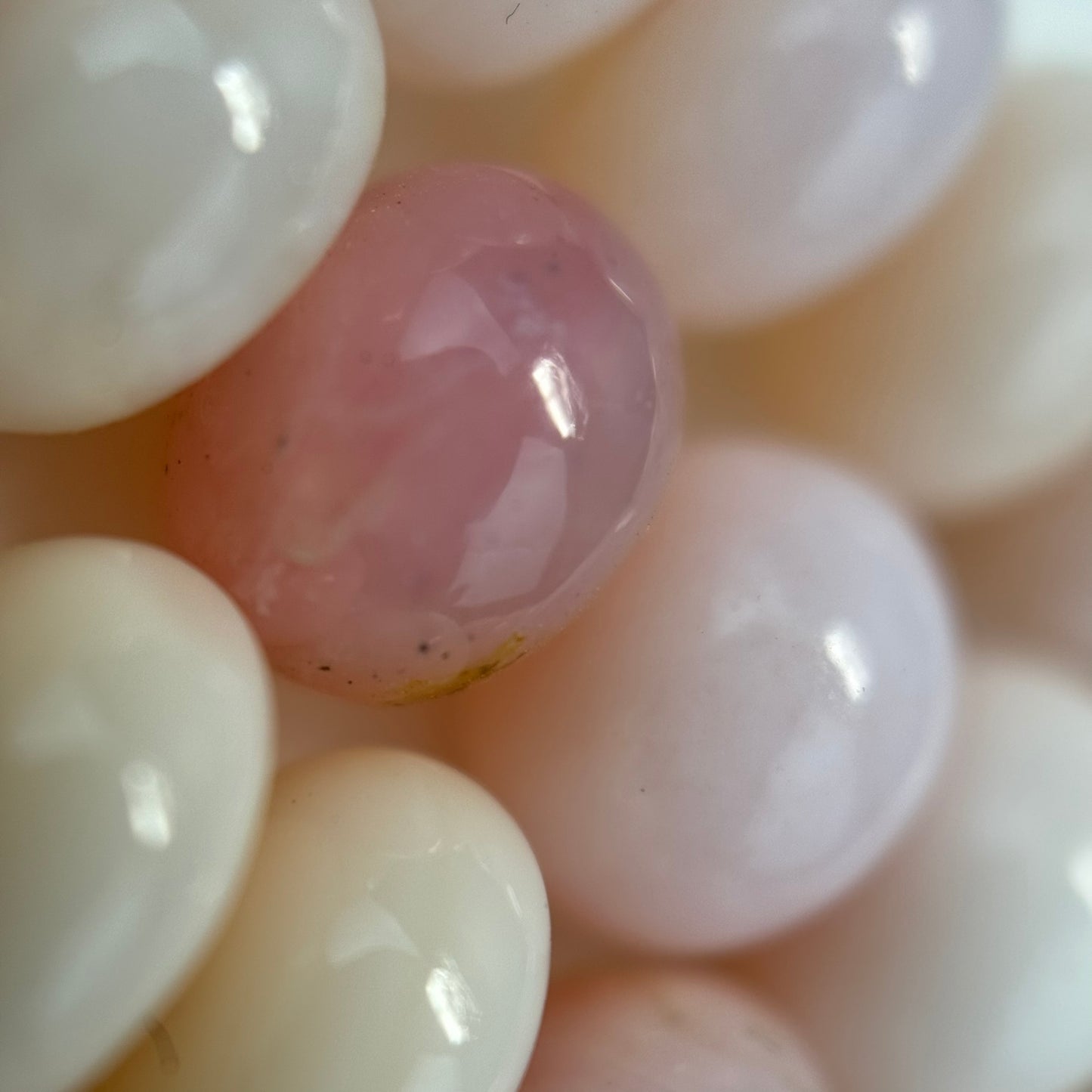 Pink Opal AAA Rondelle Polished Beads image 1