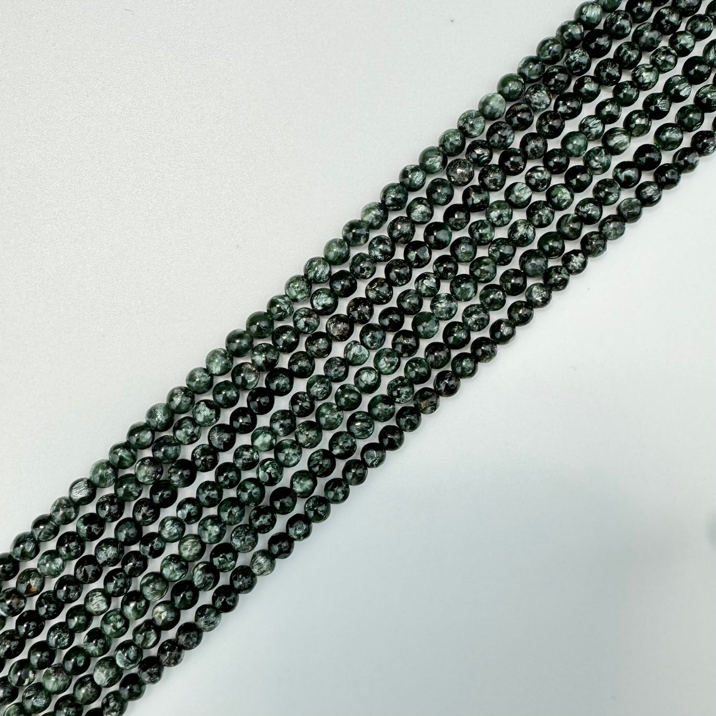 Seraphinite Polished Round Beads image 4