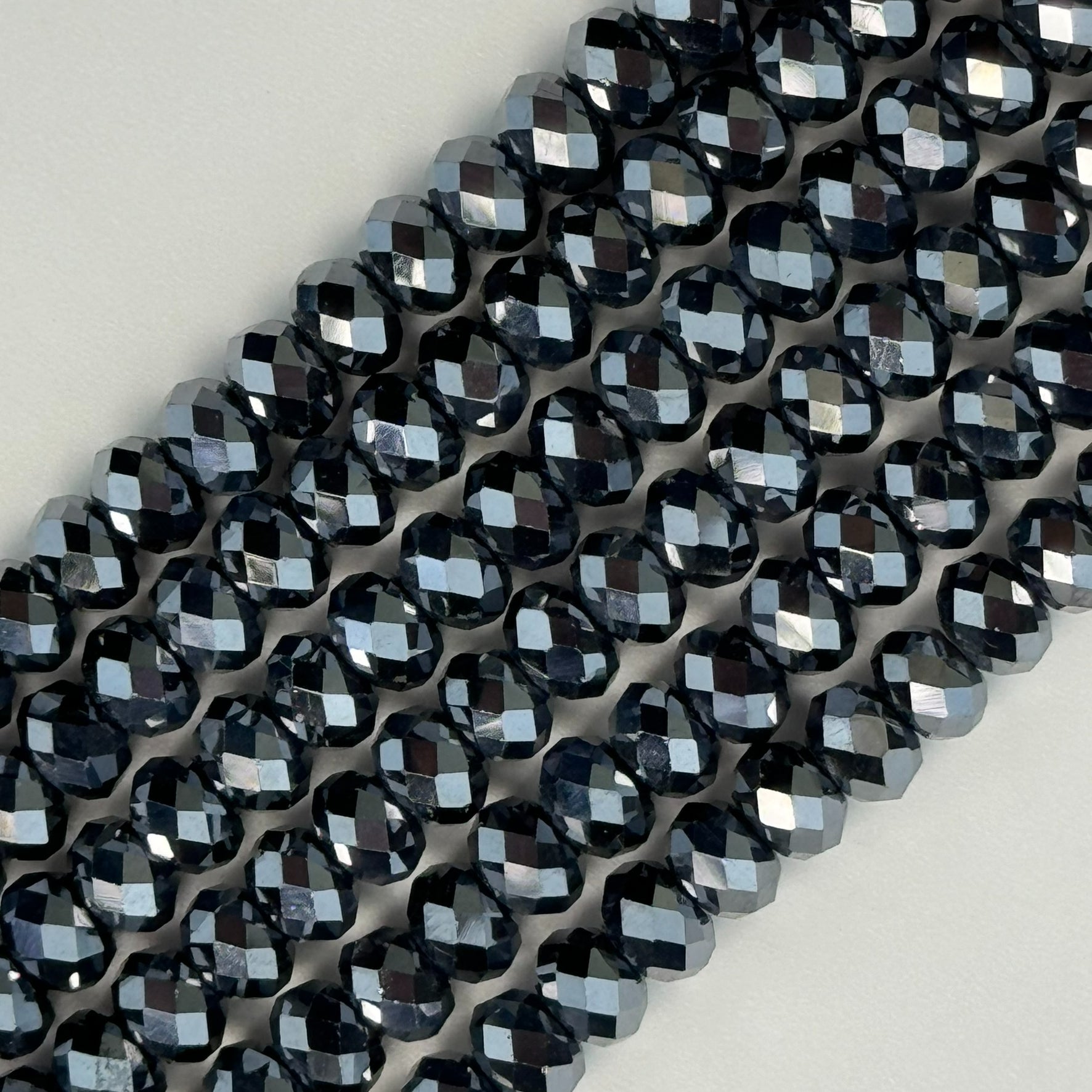 Terahertz Faceted Rondelle Beads image 0