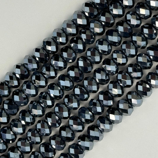 Terahertz Faceted Rondelle Beads