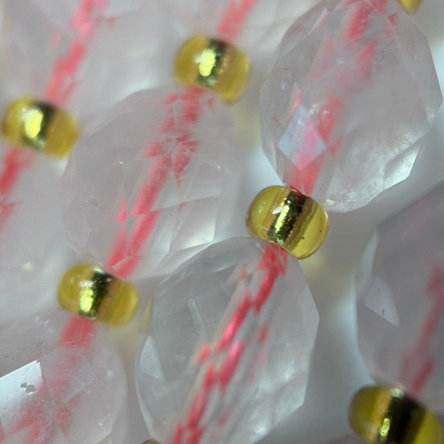 Rose Quartz Faceted Barrel 8 Beads image 6