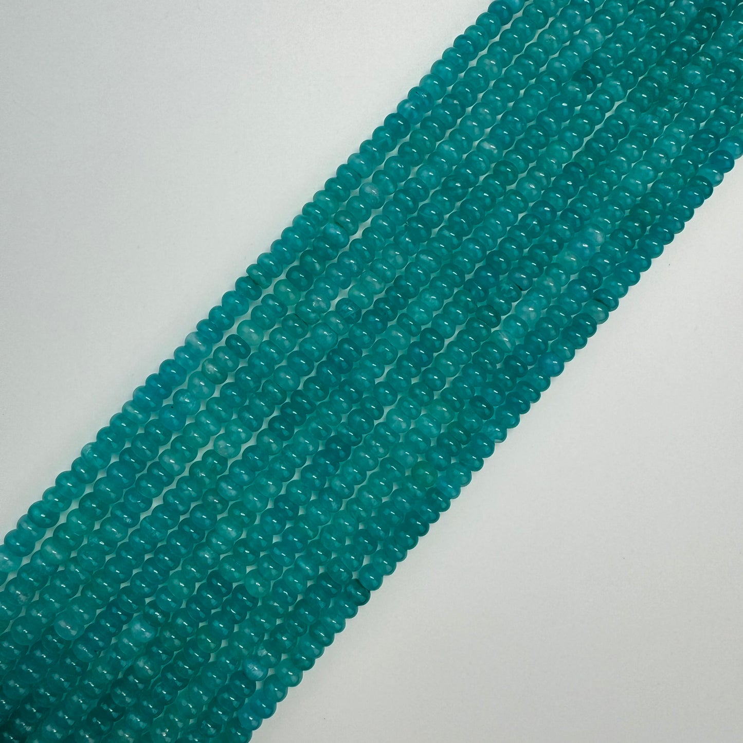 Amazonite AAAA Rondelle Polished Gemstone Beads image 5