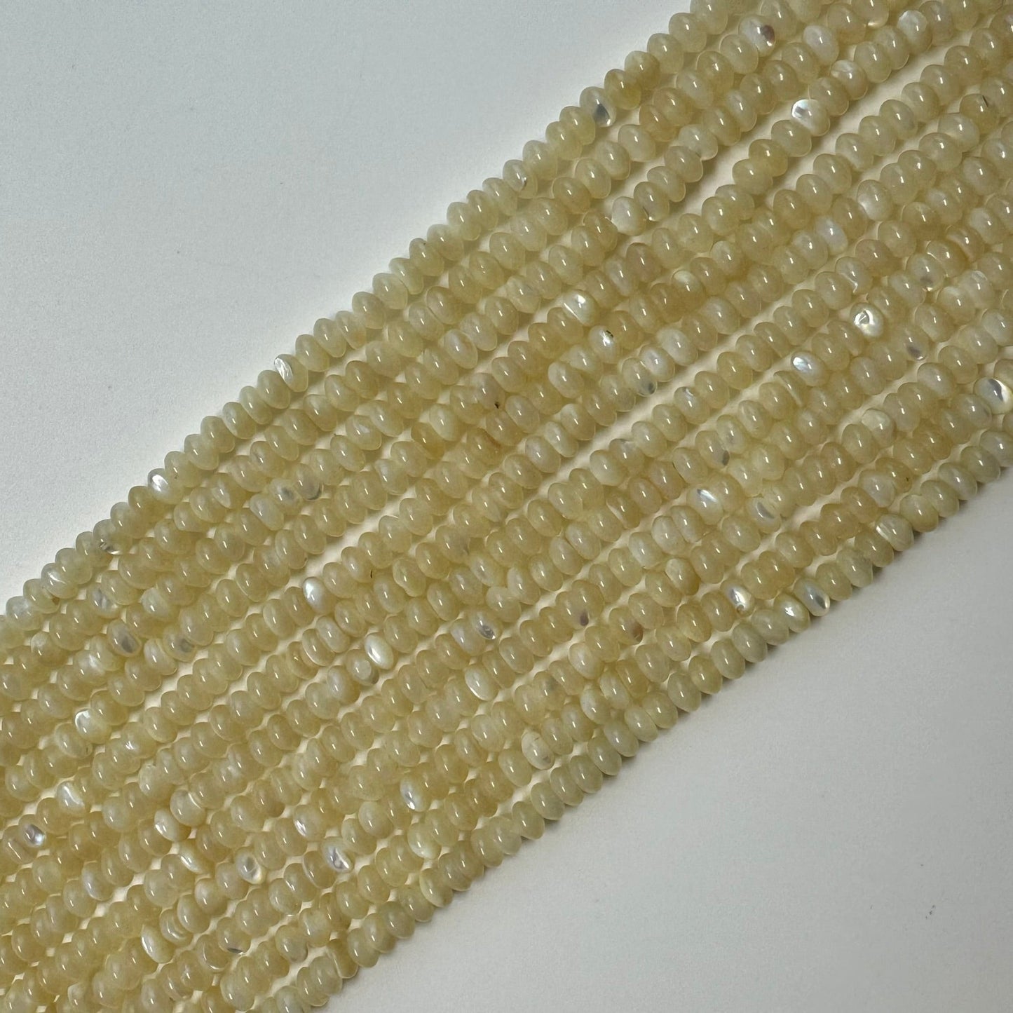 Cream Beige Mother Of Pearl Beads image 5