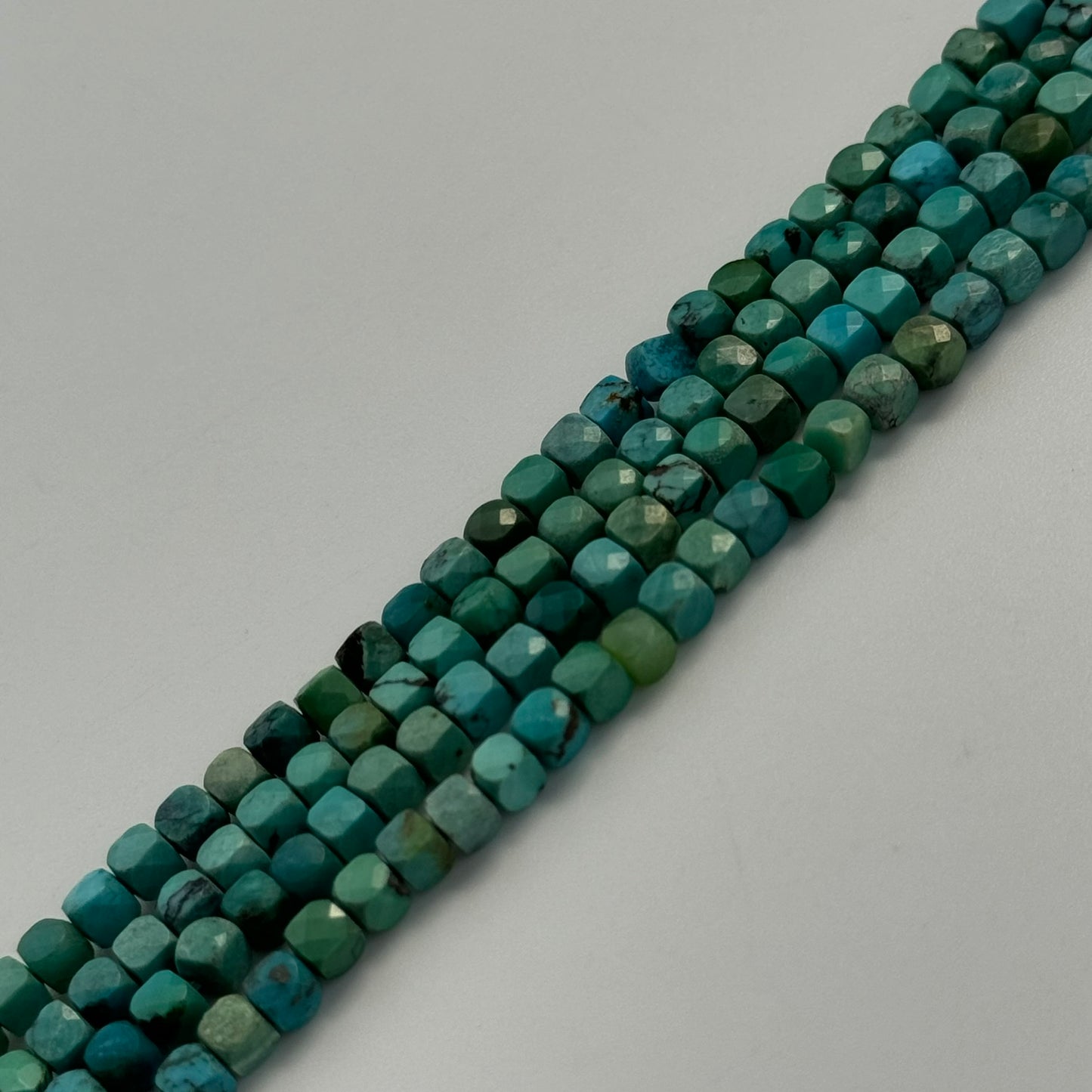 Turquoise Square Beads image 5