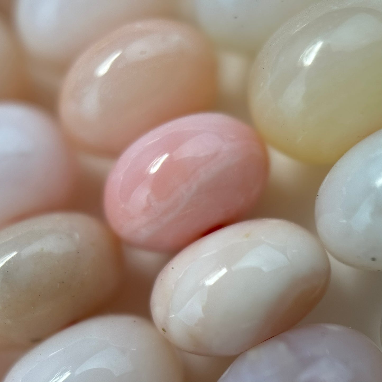 Pink Opal AAA Rondelle Polished Beads image 6