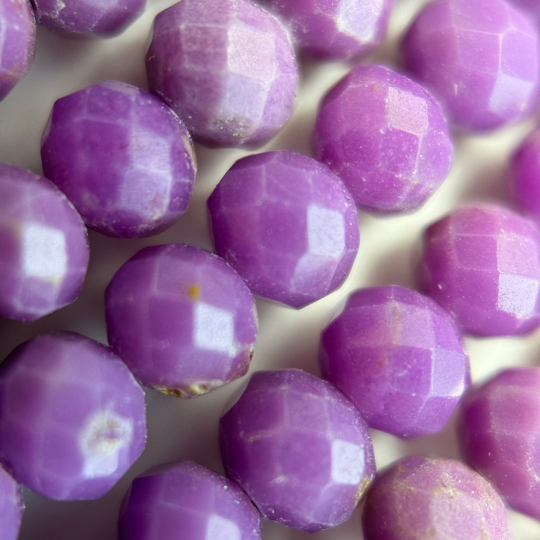 Faceted Phosphosiderite Rondelle Beads (3x4mm) image 2