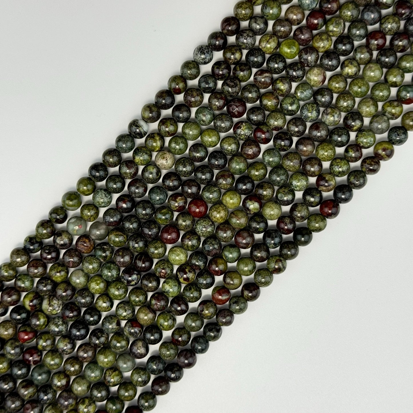 Dragon's Bloodstone Polished Round Beads image 0