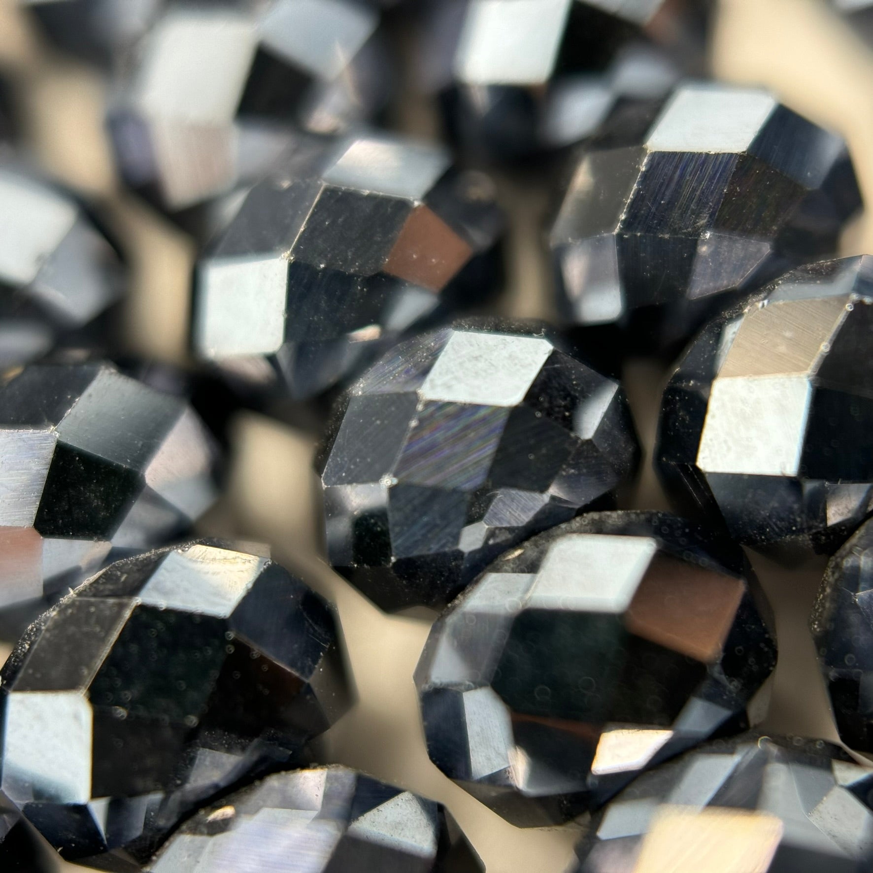 Terahertz Faceted Rondelle Beads image 2