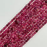 Pink Tourmaline Faceted Round Beads image 5