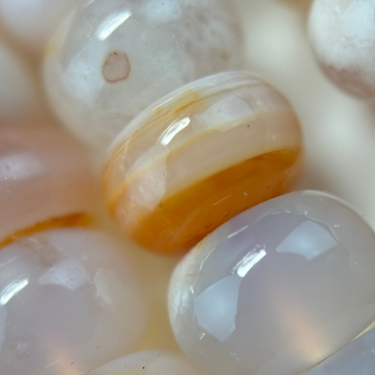 Sakura Agate Rondelle Beads image 2