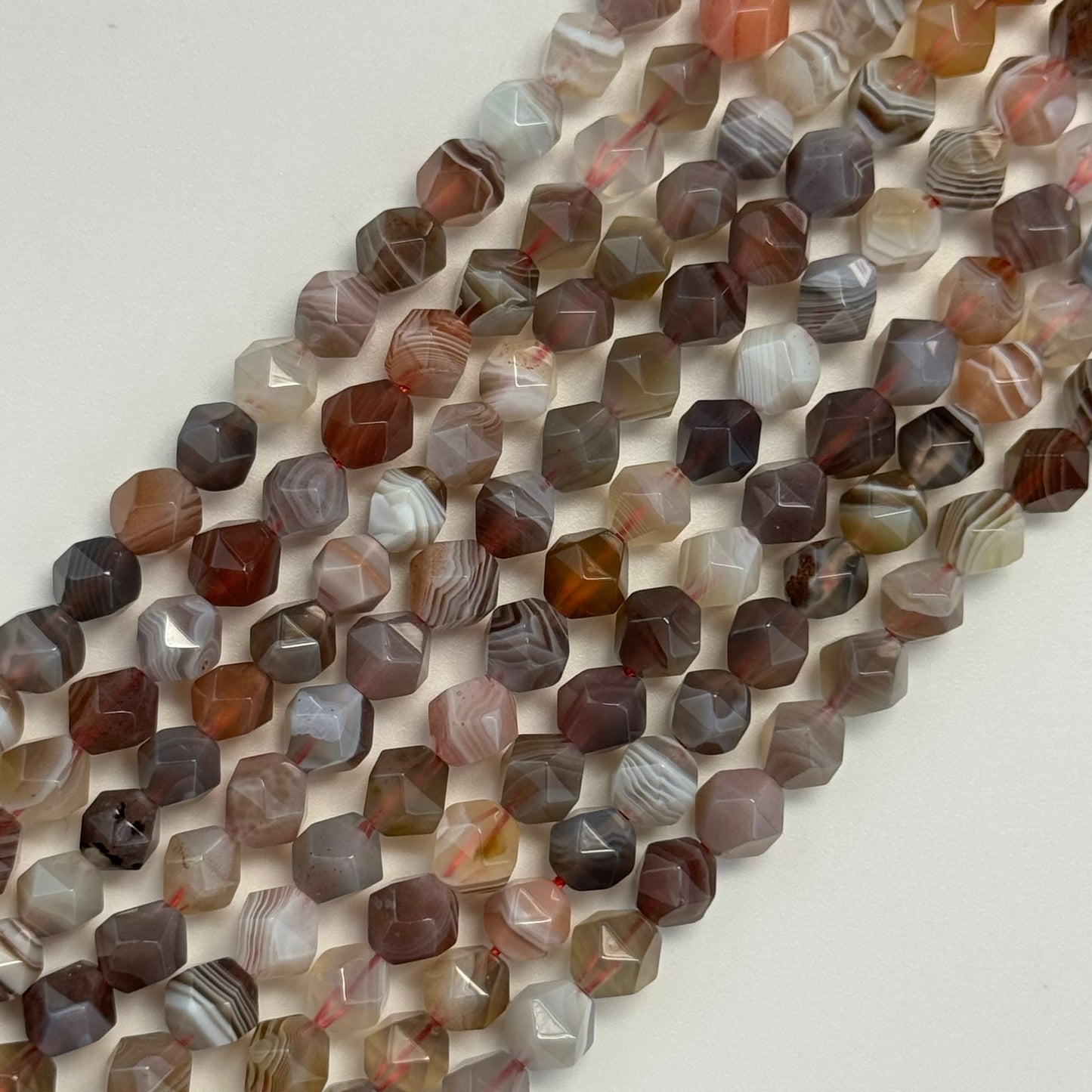 Botswana Agate Diamond Cut Beads image 7