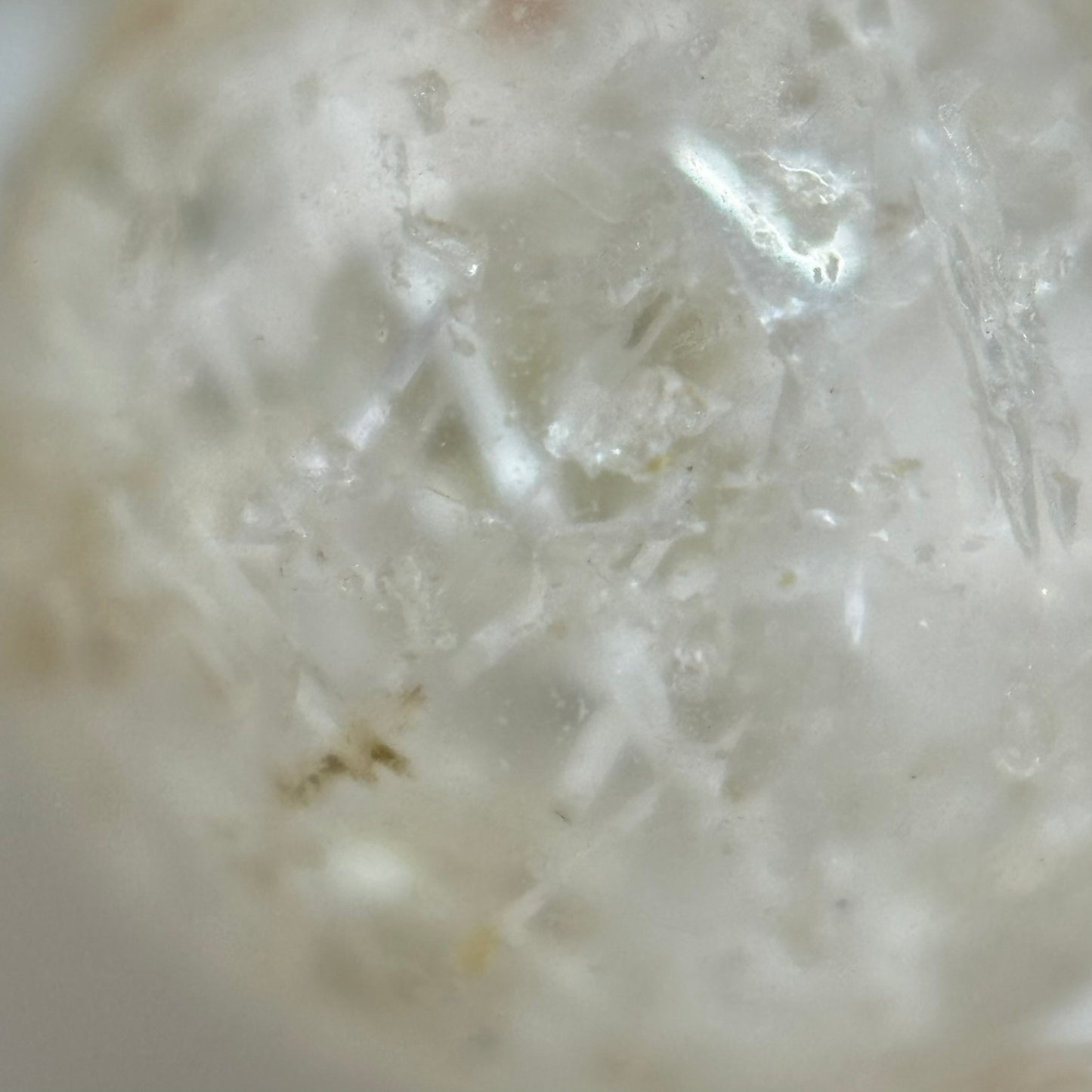 White Rutilated Quartz Polished Round Beads image 5