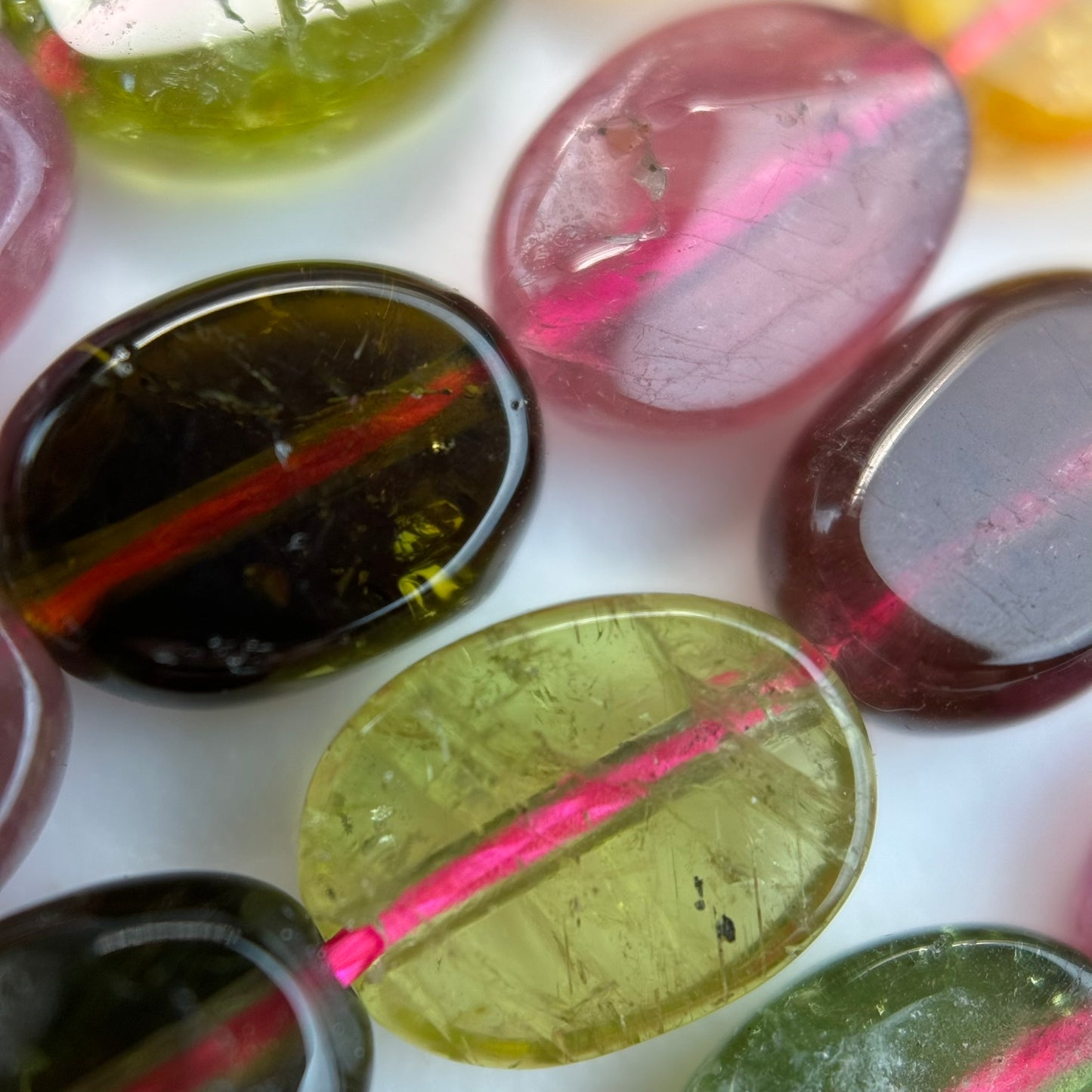 Tourmaline Faceted Oval Beads (AAA Quality) image 7