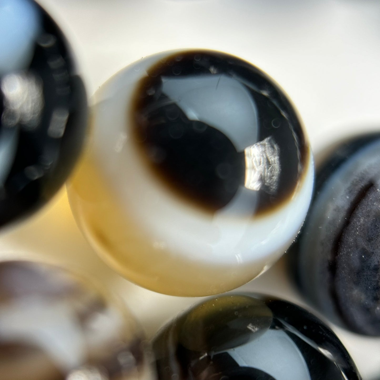 Banded Agate Polished Round Beads image 4