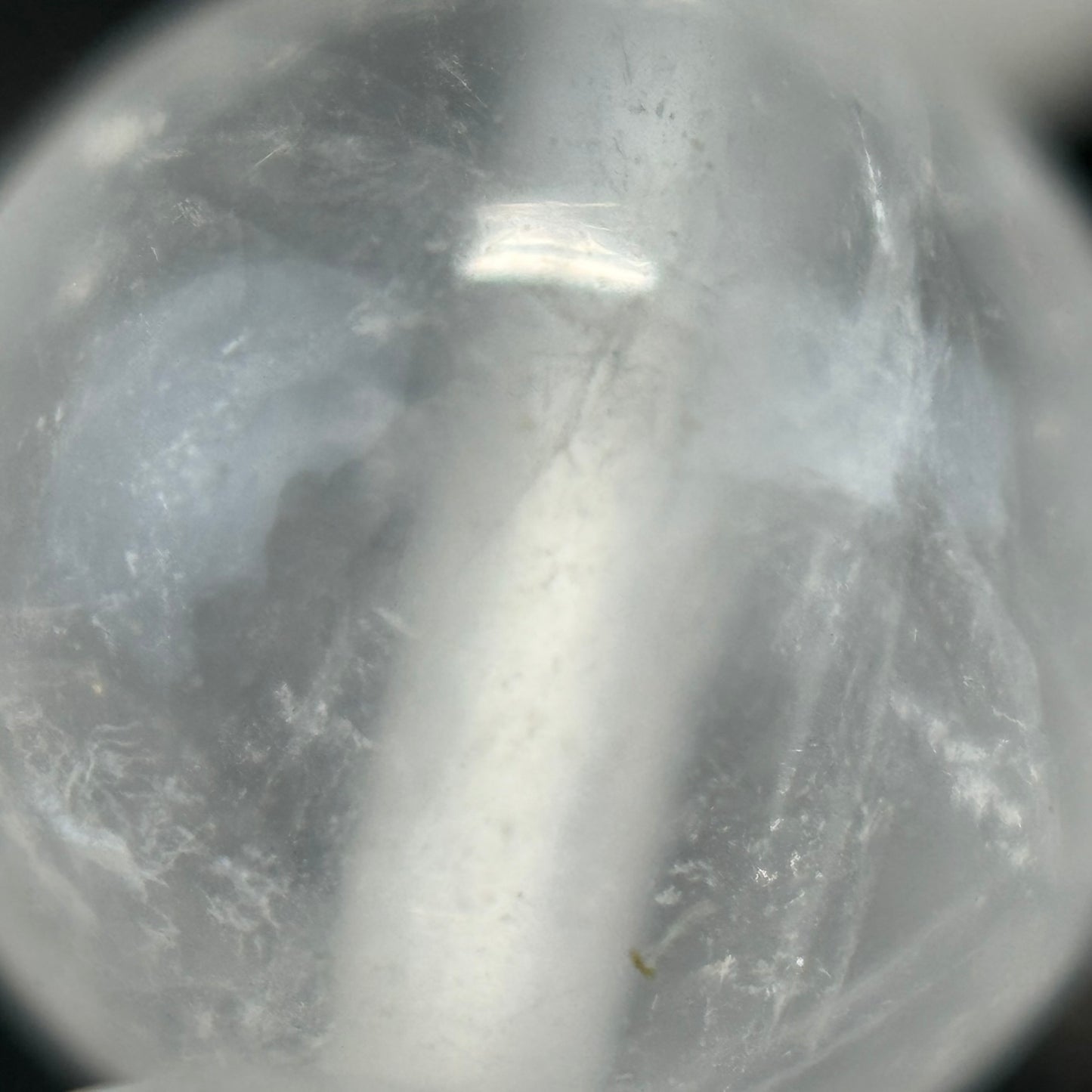 Snow Quartz Polished Round Beads image 4