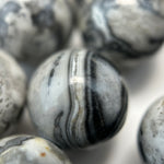 Grey Crazy Lace Agate Polished Round Beads image 2