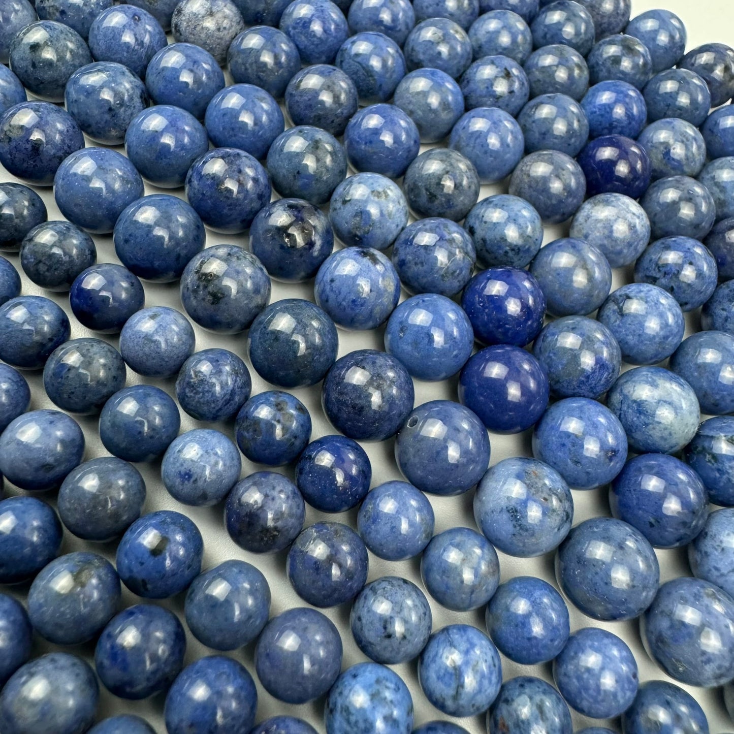 Dumortierite AA Polished Round Beads image 4