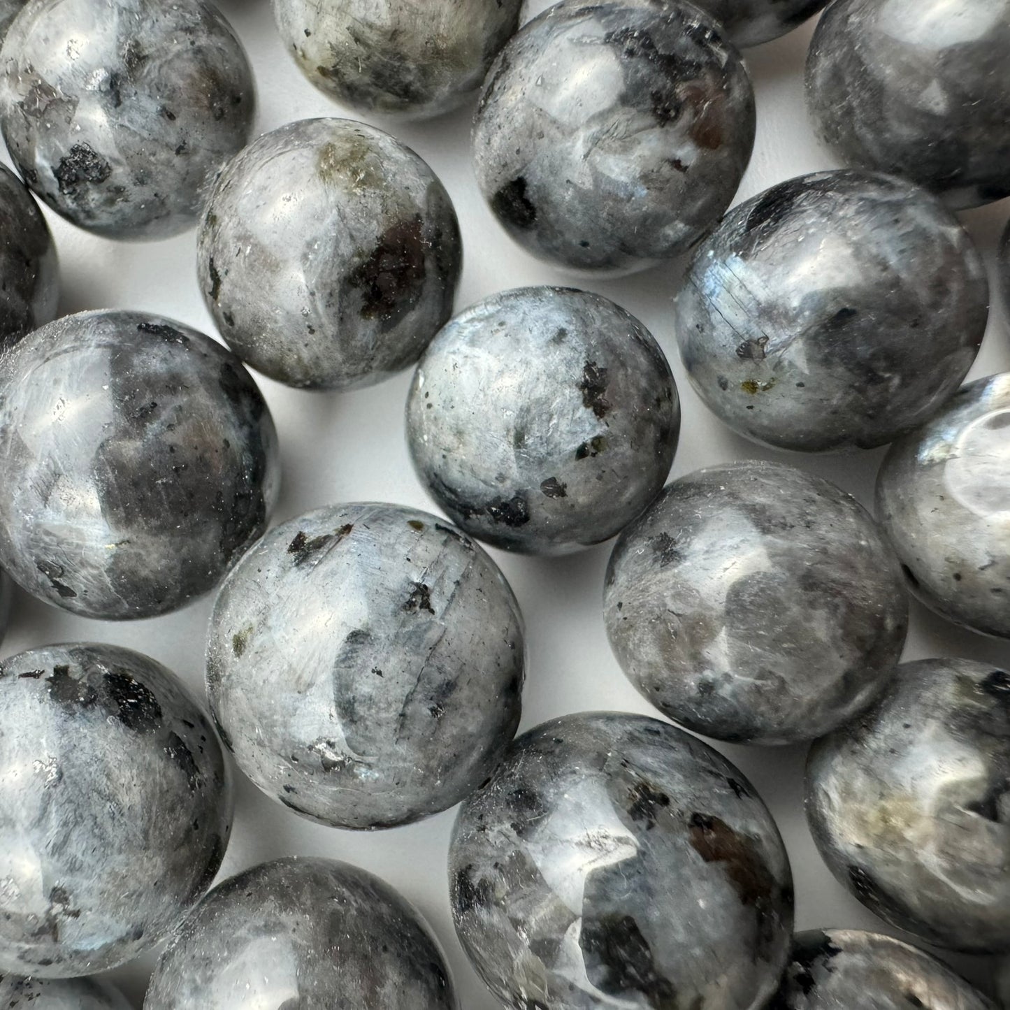 Larvikite Polished Round Beads image 2