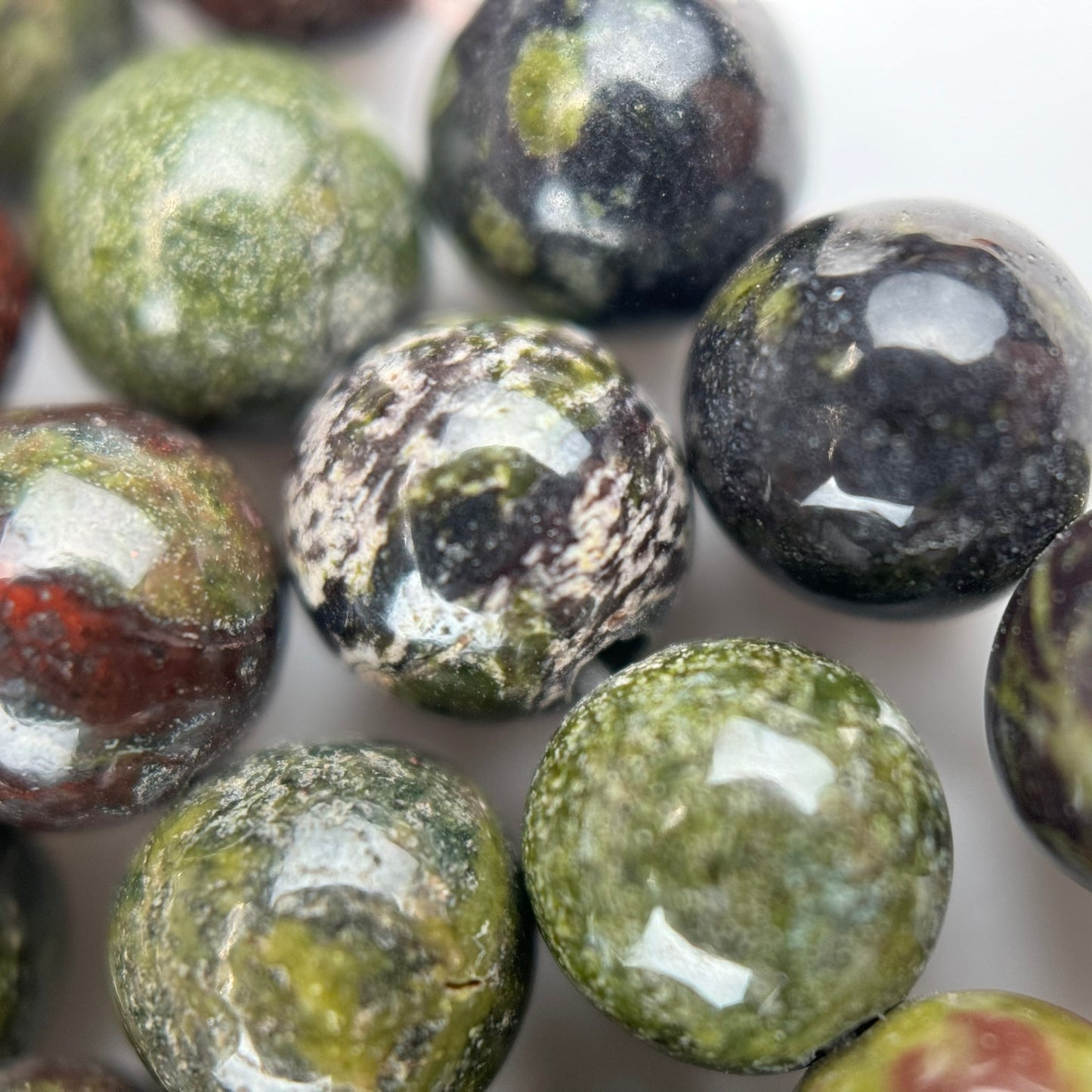 Dragon's Bloodstone Polished Round Beads image 1