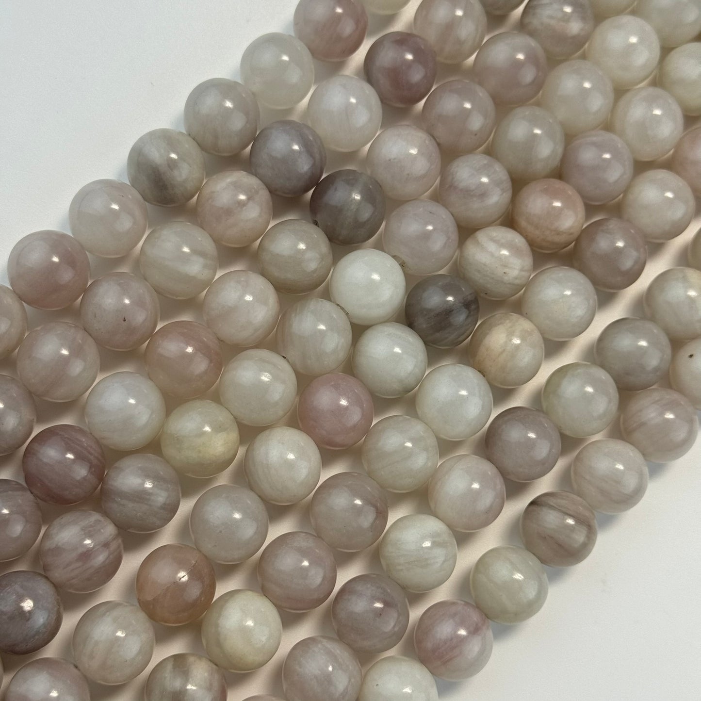 Pink Quartz Polished Round Beads image 0