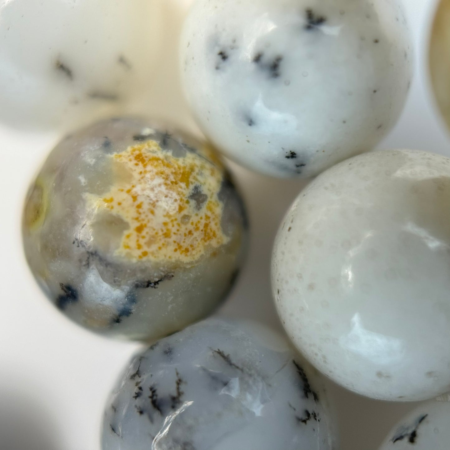 Dendritic Opal Polished Round Beads image 2