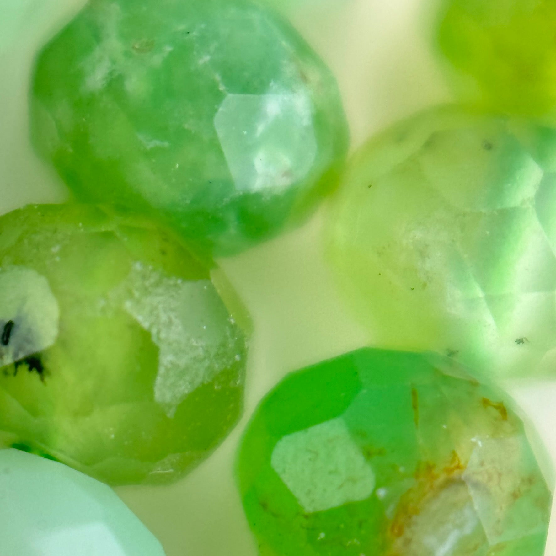 Chrysoprase Faceted Rondelle Beads image 4