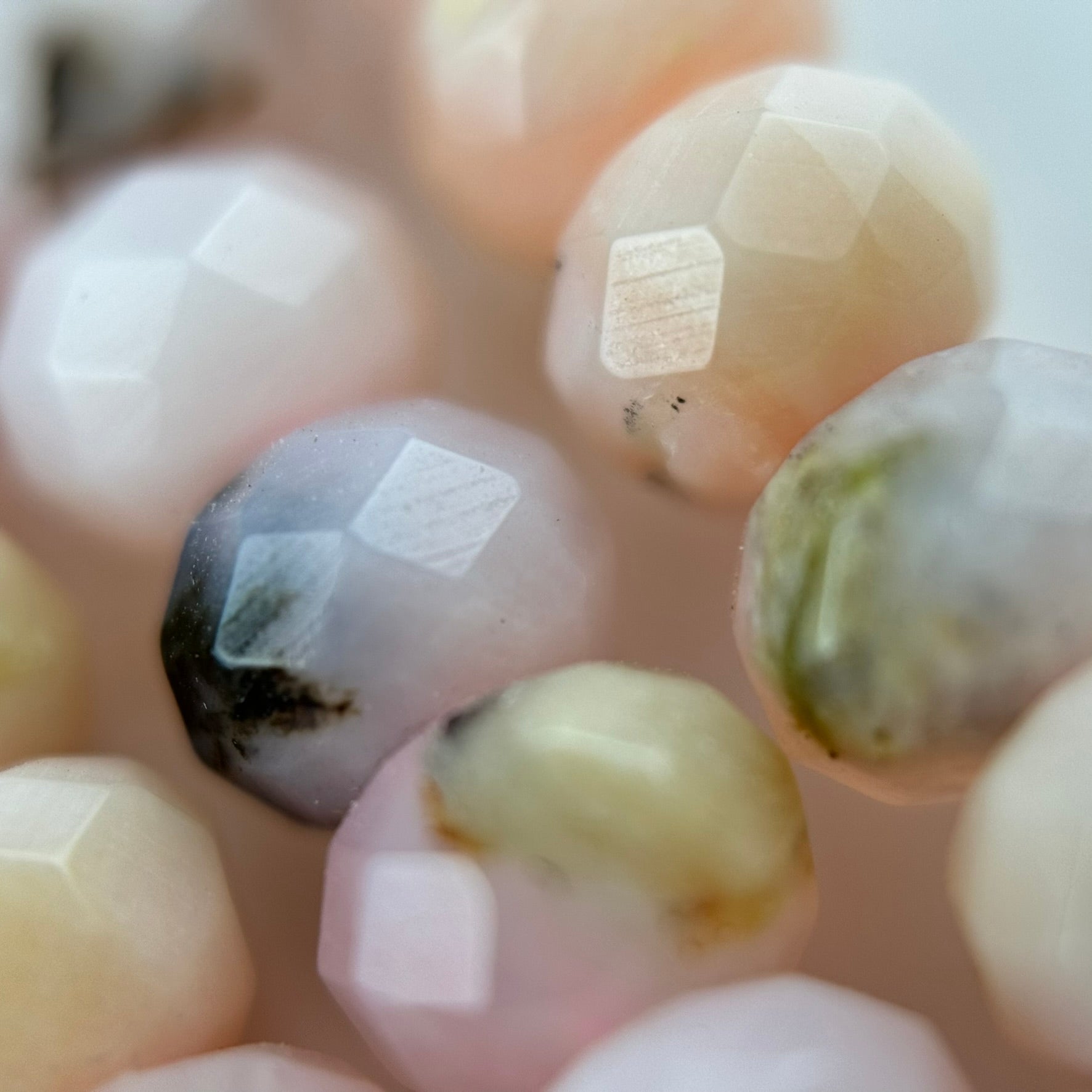 Faceted Opal Rondelle Beads (6x4mm) image 1