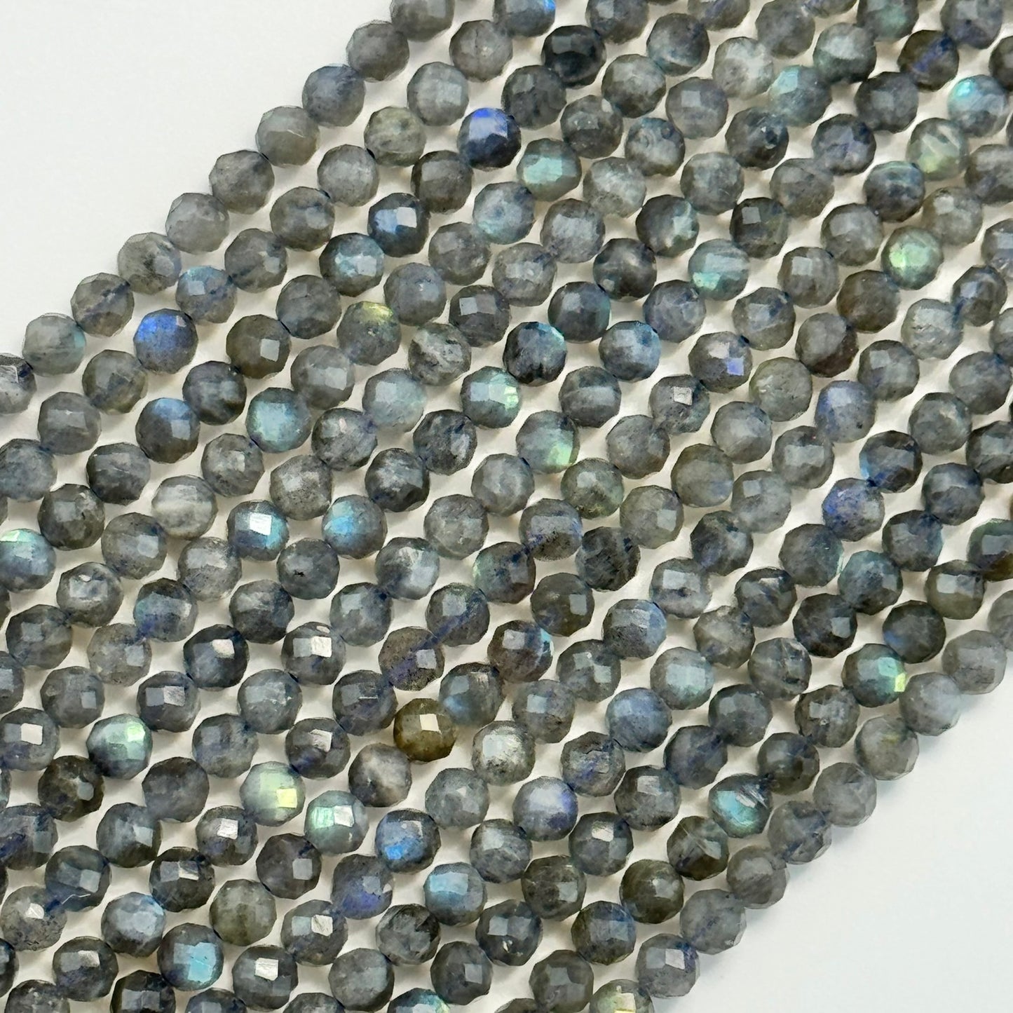 Labradorite Faceted Round Beads image 0