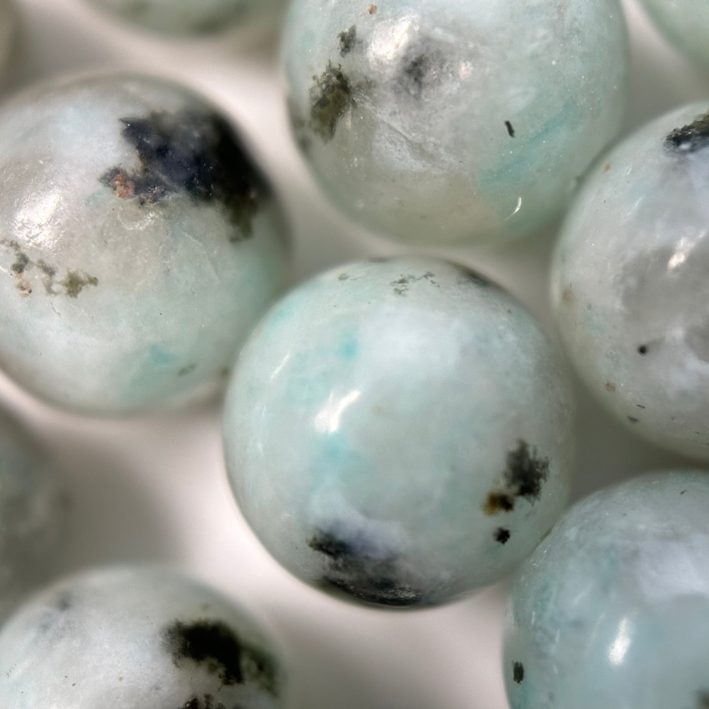 Kiwi Jasper Polished Round Beads image 1